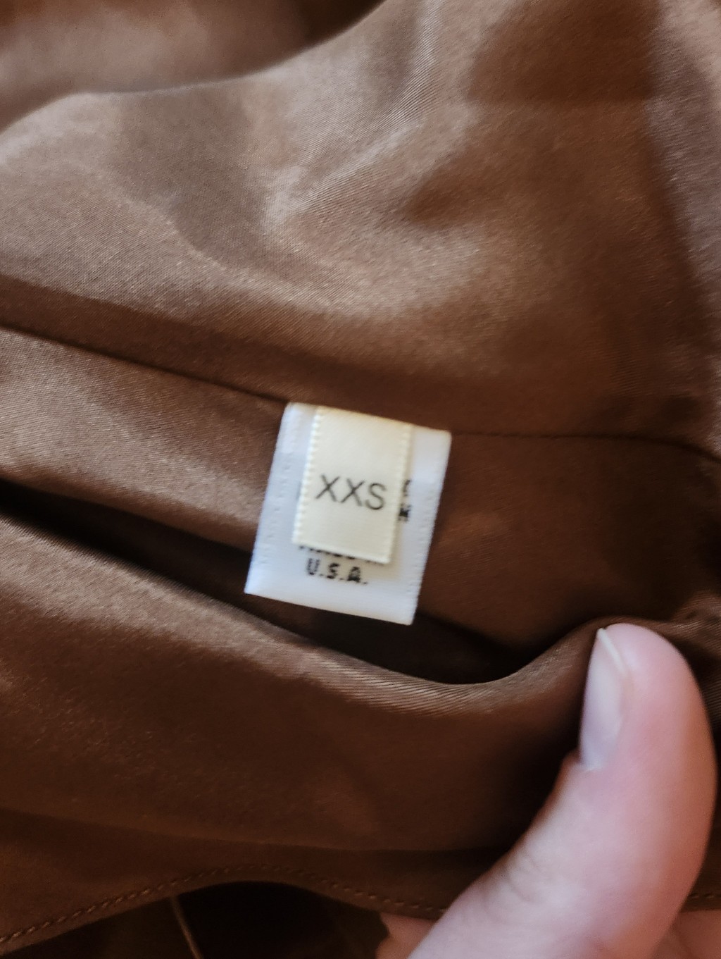 Two Bodies Kasey Dress In Mocha, Xxs, Silk — image 6 of 7